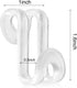 Mlici Hanger Hooks - 60 Pack Space Saving Clothes Hanger Connector Hooks for Closet Organizer (Clear)