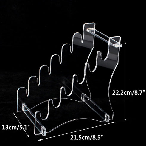 WANLIAN Knife Rack Knife Display Rack Knife Storage Rack 6 Tier Acrylic Countertop Knife Display Rack for Knife Display Storage(Transparent) by WANLIAN
