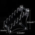 WANLIAN Knife Rack Knife Display Rack Knife Storage Rack 6 Tier Acrylic Countertop Knife Display Rack for Knife Display Storage(Transparent) by WANLIAN