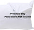 Feather Proof Pillow Protectors, Queen Size with Zipper, Set of 2, 100% Waterproof, Bamboo Viscose