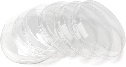 Beasea Aluminum Foil Cups with Lids, 100pcs Disposable Plastic Souffle Cup for Baking