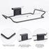 Large Stainless Steel Trash Bag Holder for Kitchen Cabinets Doors and Cupboards, Black