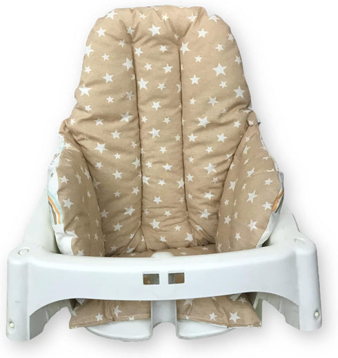 Cushion Washable & Reversible One-Piece Cotton Seat Pad for IKEA High Chair Accessories, Compatible with Antilop (Brown