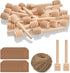 FOCCTS 100pcs Honey Dipper Sticks, 3 inch Wooden Honey Dipper Honey Stirrers Honey