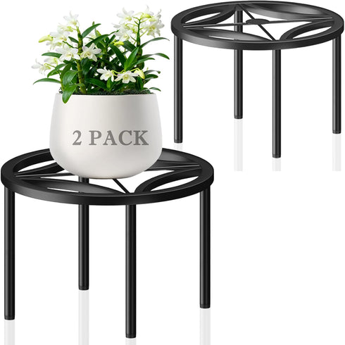 TOSKING 2-Pack Plant Stands - Heavy Duty Low Plant Stand, No Assembly