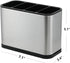 KESOL Kitchen Utensil Holder, Stainless Steel Drying Rack, Flatware Holder with 4 Divided Compartments, Rust Proof
