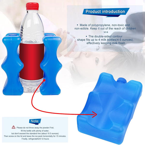 Reusable Ice Pack for Breastmilk Storage (Pack of 3), Ice Pack for Breastfeeding Working Moms