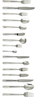 Fortessa Metropolitan Flatware Serving Spoon, 9.25-Inch, 18/10 Stainless Steel
