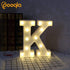 Pooqla LED Marquee Letter Lights Sign, Light Up Alphabet Letter K for Home Party Wedding Decoration