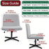Armless Chair Slipcover Stretch Criss Cross Chair Cover, Mid Back Wide Seat Accent Chair Covers,Modern Vanity Chair