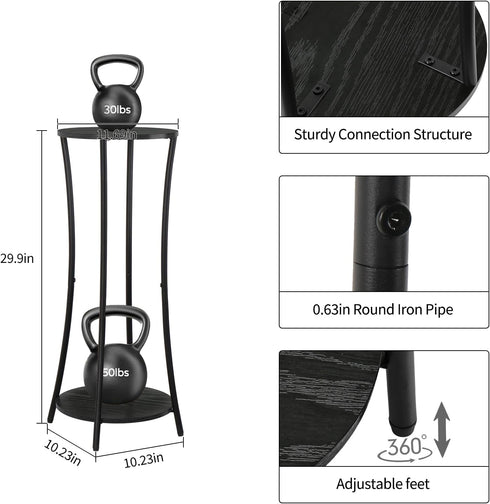 YINMIT Plant Stand Indoor,Round Potted Holder Rack,Flower Pot Stand Shelf,Round Supports Rack,Corner Plant Shelf