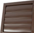 Plastic 4" Brown Dryer Vent Cover with Flange - Exhaust Ventilation Grille with Shutters for Various Ventilation Systems