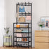 FDSDEFEN 5-Tier 8 Entryway Coat Rack, Coat and Shoe Rack, Entryway Bench Storage Organizer with Hooks for Bedroom