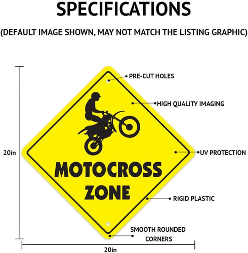 Isaiah's Room Sign Crossing Zone Xing, Indoor/Outdoor, 20" Tall Kids Bedroom Decor Door Name