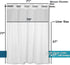 River Dream Fabric Shower Curtain Liner Replacement, 70W x 57H inches with Magnets, Fits 71(W) x 77(H) Curtain