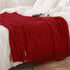 Homiest Cozy 60 80 Inch) Decorative Knitted Throw Blanket with Fringe, Lightweight Blanket Acrylic Knit Blanket, Soft