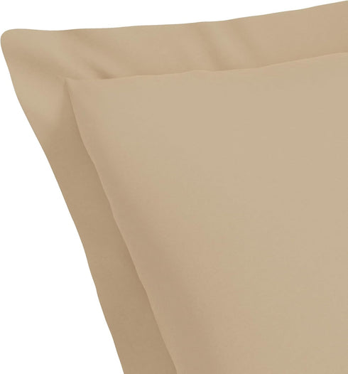 Bed Maker's Levinsohn FRE23602MOCH10 Soft Microfiber Luxury Hotel Pillow Shams (2 Pack), Mocha, Standard/Queen