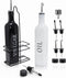 Tebery 2 Pack Oil and Vinegar Dispenser Set with Caddy Holder, 17oz
