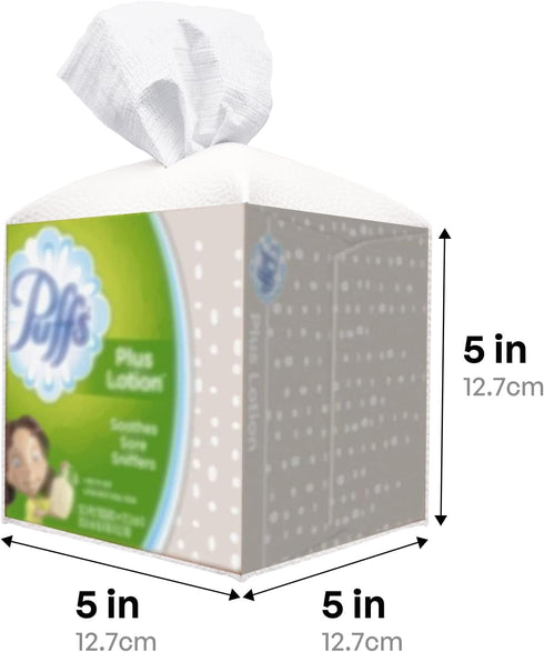 Carrotez Tissue Box Cover, Modern PU Leather Square Holder for Bathroom Vanity, Night Stands, Office Desk & Car,
