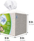 Carrotez Tissue Box Cover, Modern PU Leather Square Holder for Bathroom Vanity, Night Stands, Office Desk & Car,