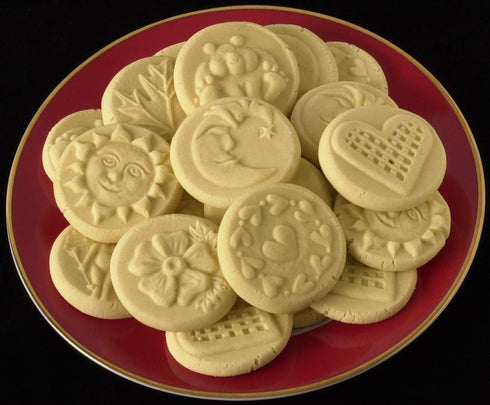 Terra Cotta Cookie Stamps for Baking, Oven & Dishwasher Safe - Ideal for Cookies, Pastry, Shortbread, Leaf Designs