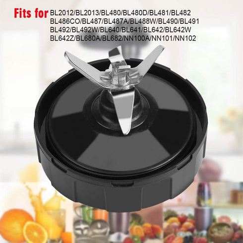 Replacement Blender Part, Anti- Environmentally Friendly Blender Juicer Replacement Part Blender Bottom Blade with 7 Fins Bottom Stainless Steel Blade