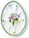 Portmeirion Botanic Garden Ceramic Devilled Egg Dish 12-Inch - White with Floral