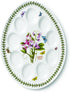 Portmeirion Botanic Garden Ceramic Devilled Egg Dish 12-Inch - White with Floral