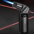 Butane Torch Lighter, Refillable Adjustable Jet Flame, Multipurpose Outdoor Windproof Cooking Torch (Butane Not