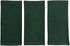 Dark Green Kitchen Hand Dish Towels, 100% Cotton Cloth, Set of 3 Multipurpose, 18" x 28"