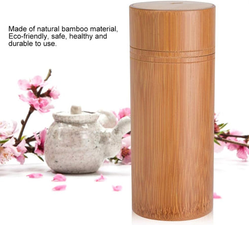 Mumusuki Tea Jar, Portable Sealed Tube Tea Storage Box for Farmhouse Kitchen Counter (M)