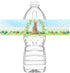 Peter Rabbit Water Bottle Labels - 20 Pack for Rabbit Party Decorations - Blue Bottle