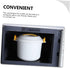 Rice Cooker Microwave Pasta Pot Office Lunch Container Bento Rice Microwave Egg Cooker Micro Pasta Cooker Microwave Rice Pot Rice Oatmeal Cooker Travel Noodle Cooker Plastic Simple by HAKIDZEL