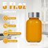 5oz,Juicing 100% 6 Pack,Dishwasher Danmu Glass Juice Bottles with Lids Bottles Reusable Glass Leakproof