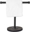 Hand Towel Stand with Wood Base, Industrial Pipe Heavy Duty Countertop Towel Holder for Bathroom and Kitchen