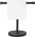 Hand Towel Stand with Wood Base, Industrial Pipe Heavy Duty Countertop Towel Holder for Bathroom and Kitchen
