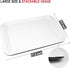 Grilling Prep and Serve Trays, Set of 2 BBQ Trays for Raw and Cooked Food, Black and White