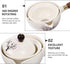 UPKOCH Japanese Tea Set, Teapot with Infuser, Blooming and Loose Leaf Tea Maker with Wooden Handle, Asian Kitchen Style