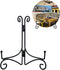 Plate Stand, 8 Inch Black Iron Easel for Display, Tabletop Holder for Photo, Picture Frame, Decorative Plates