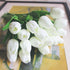 PU Fake Tulips Real Touch Artificial Flowers, 10Pcs Bouquet for Home Office Wedding Decoration (White)