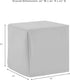 Crosley Waterproof Outdoor Side Table Cover - Durable Gray Protection for Patio Furniture