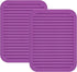 Smithcraft Silicone Trivets Mats for Hot Dishes, Hot Pads for Countertops, Set of 2 Color Purple