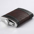 Premium 1 Pack 8 Oz Hip Flask for Liquor, Soft Touch Leather Wrap with Funnel, Leak Proof Stainless Steel