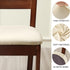 Stretch Off White Chair Covers Set of 4 for Dining Room, Removable Washable Seat Cushion Slipcovers for Kitchen Office