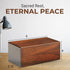 Decorative Wooden Urn for Human Ashes, Small Keepsake Burial Ash Box - Pet Memorial Urn (Style1, 6 X 4 X 2.75 inch)