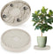 2 Pack Plant Caddy with Wheels,14" Rolling Plant Stand 165 LBS Heavy