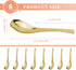 8Pcs Thickened Heavy-Weight Soup Spoons, 18/8 Stainless Steel Asian Soup Spoon Table Spoons Silverware for Soup, Ramen, Pho, Cereal, Ice Cream (Gold)