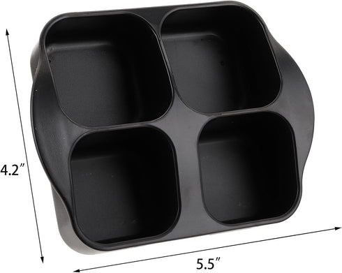 5 Set Set Jucoan PCS Oil Vinegar Dispenser Bottles with Caddy Stand, Tabletop Glass Salt Pepper Shaker Olive Oil