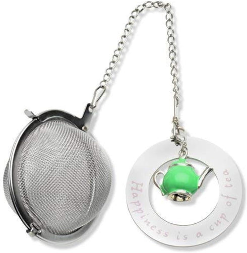 Stainless Steel Tea Infuser Tea Ball with Teapot Charm for Loose Leaf Tea Strainer