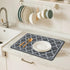 19"x 12" Counter Absorbent Dish Drying Mats for Baby Bottle Dish Rack, Coffee Maker Mat Easy to Clean Non-slip Rubber